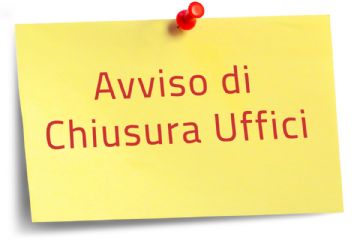 Avviso di chiusura Ufficio Tecnico